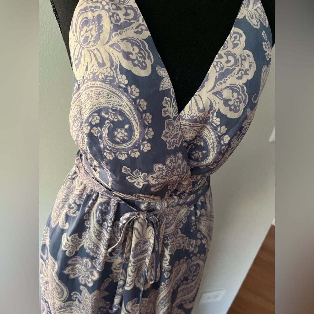 Never Worn/Maxi Dress With High Split - image 4